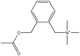2-[(Acetyloxy)methyl]-N,N,N-trimethylbenzenemethanaminium Structure