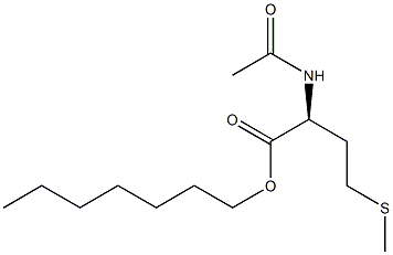 (S)-2-Acetylamino-4-(methylthio)butyric acid heptyl ester Structure
