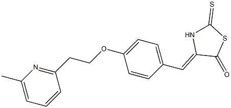 (4Z)-4-[4-[2-(6-Methyl-2-pyridinyl)ethoxy]benzylidene]-2-thioxothiazolidin-5-one