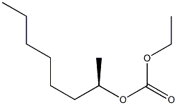 (-)-炭酸エチル(R)-1-メチルヘプチル 化学構造式
