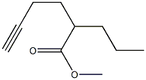 7-Octyne-4-carboxylic acid methyl ester Structure