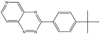 3-(4-tert-ブチルフェニル)ピリド[3,4-e]-1,2,4-トリアジン 化学構造式