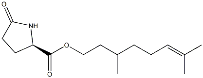 (R)-5-Oxo-2-pyrrolidinecarboxylic acid 3,7-dimethyl-6-octenyl ester