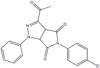 1,3a,4,5,6,6a-Hexahydro-3-acetyl-4,6-dioxo-5-(4-chlorophenyl)-1-(phenyl)pyrrolo[3,4-c]pyrazole|