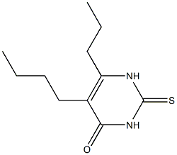 5-Butyl-6-propyl-2-thiouracil Structure