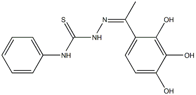 2',3',4'-Trihydroxyacetophenone 4-phenyl thiosemicarbazone Structure