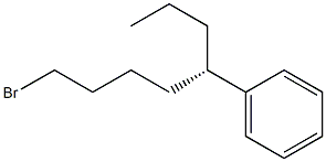 [S,(+)]-1-Bromo-5-phenyloctane Structure