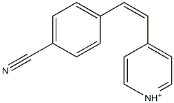 4-[(Z)-2-(4-Cyanophenyl)ethenyl]pyridinium