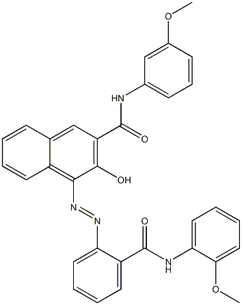 4-[[2-[[(2-Methoxyphenyl)amino]carbonyl]phenyl]azo]-3-hydroxy-N-(3-methoxyphenyl)-2-naphthalenecarboxamide