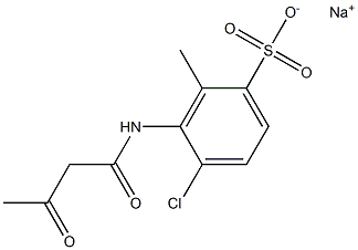 3-(Acetoacetylamino)-4-chloro-2-methylbenzenesulfonic acid sodium salt