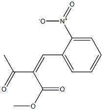 (Z)-2-Acetyl-3-(2-nitrophenyl)propenoic acid methyl ester Struktur
