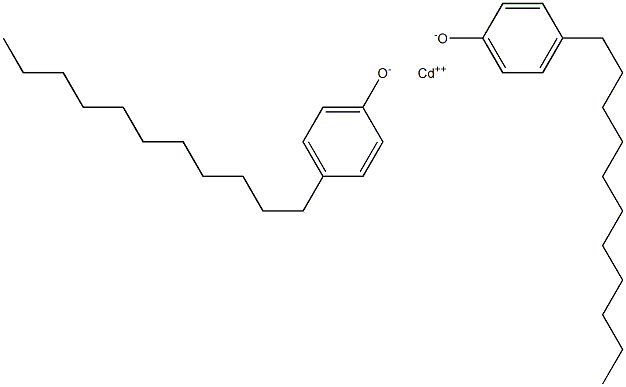 Cadmium bis(4-undecylphenolate) Structure