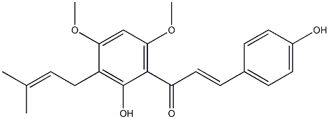  (E)-1-[2-Hydroxy-4,6-dimethoxy-3-(3-methyl-2-butenyl)phenyl]-3-(4-hydroxyphenyl)-2-propene-1-one