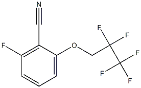 2-(2,2,3,3,3-Pentafluoropropoxy)-6-fluorobenzonitrile Structure