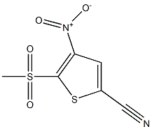 2-メチルスルホニル-3-ニトロチオフェン-5-カルボニトリル 化学構造式