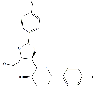 2-O,3-O:4-O,6-O-Bis(4-chlorobenzylidene)-D-glucitol Structure