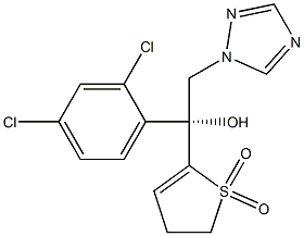 (1R)-1-(2,4-Dichlorophenyl)-1-[[(4,5-dihydrothiophene)1,1-dioxide]-2-yl]-2-(1H-1,2,4-triazol-1-yl)ethanol Struktur