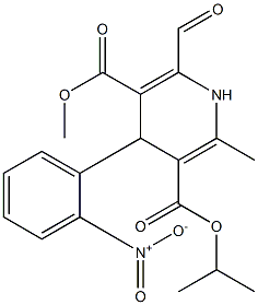 2-Methyl-4-(2-nitrophenyl)-6-formyl-1,4-dihydropyridine-3,5-dicarboxylic acid 3-isopropyl 5-methyl ester