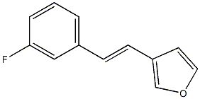 3-(3-Fluorostyryl)furan Structure