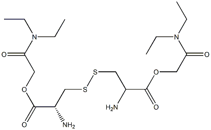 L-Cystine bis(2-diethylamino-2-oxoethyl) ester Structure