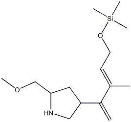 4-[(E)-1-Methylene-2-methyl-4-[(trimethylsilyl)oxy]-2-butenyl]-2-(methoxymethyl)pyrrolidine