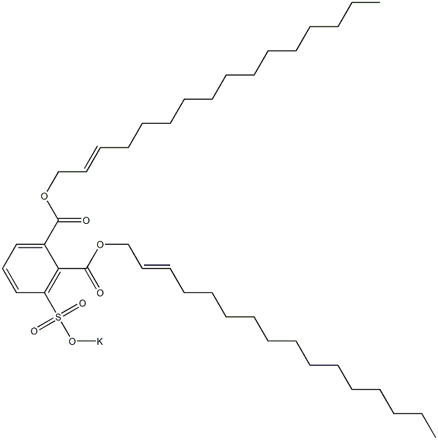 3-(Potassiosulfo)phthalic acid di(2-hexadecenyl) ester