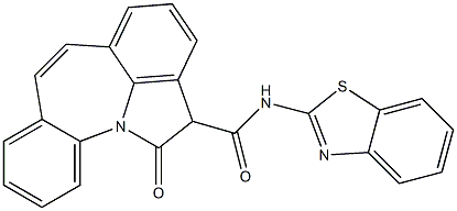  1,2-Dihydro-1-oxo-N-(benzothiazol-2-yl)indolo[1,7-ab][1]benzazepine-2-carboxamide