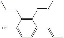 2,3,4-Tri(1-propenyl)phenol Struktur