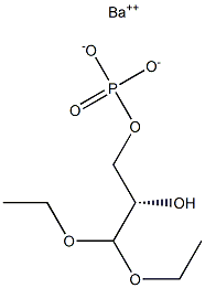 [[(S)-3,3-Diethoxy-2-hydroxypropyl]oxy]phosphonic acid barium salt Struktur