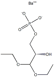 [[(S)-3,3-Diethoxy-2-hydroxypropyl]oxy]phosphonic acid barium salt Structure