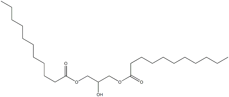 Glycerol 1,3-diundecanoate Structure