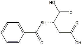 [S,(-)]-(Benzoylthio)succinic acid Struktur