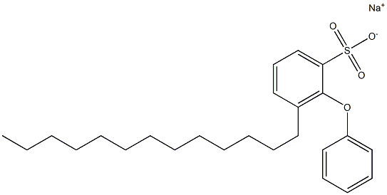 2-フェノキシ-3-トリデシルベンゼンスルホン酸ナトリウム 化学構造式