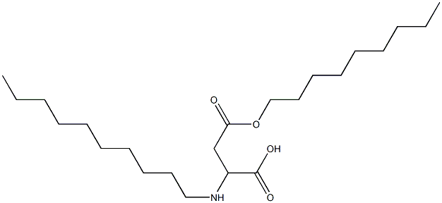 2-Decylamino-3-(nonyloxycarbonyl)propionic acid Struktur