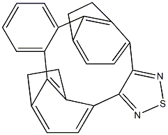 3,4-[o-フェニレンビス(エチレン-3,1-フェニレン)]-1,2,5-チアジアゾール 化学構造式