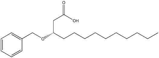 [S,(+)]-3-(Benzyloxy)tridecanoic acid Struktur