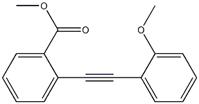 2-(2-Methoxyphenylethynyl)benzoic acid methyl ester Structure