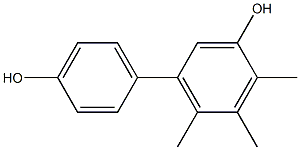 4,5,6-Trimethyl-1,1'-biphenyl-3,4'-diol Struktur