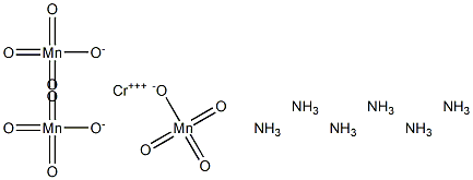 ヘキサアンミンクロム(III)ペルマンガナート 化学構造式