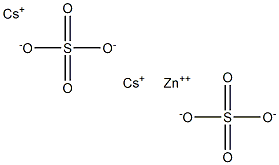 硫酸亜鉛セシウム 化学構造式