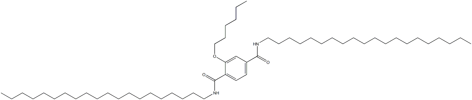 2-(Hexyloxy)-N,N'-diicosylterephthalamide 结构式