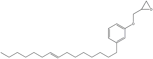 3-(8-ペンタデセニル)フェニルグリシジルエーテル 化学構造式