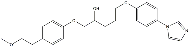 1-[2-[4-(1H-Imidazol-1-yl)phenoxy]ethyl]-3-[4-(2-methoxyethyl)phenoxy]-2-propanol|