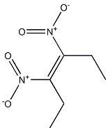 (Z)-3,4-Dinitro-3-hexene Struktur