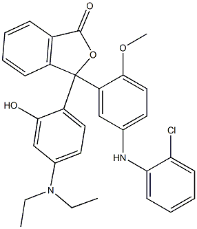 3-[5-(o-Chloroanilino)-2-methoxyphenyl]-3-(4-diethylamino-2-hydroxyphenyl)isobenzofuran-1(3H)-one|