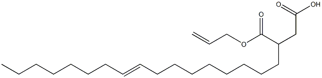 3-(9-Heptadecenyl)succinic acid 1-hydrogen 4-allyl ester Structure