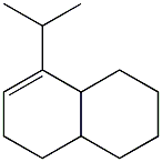 1,2,3,4,4a,5,6,8a-Octahydro-8-isopropylnaphthalene 结构式