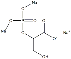 (+)-2-O-[Di(sodiooxy)phosphinyl]-D-glyceric acid sodium salt 结构式