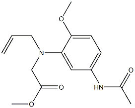 (5-Acetylamino-N-allyl-2-methoxyanilino)acetic acid methyl ester