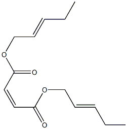 マレイン酸ジ-2-ペンテニル 化学構造式